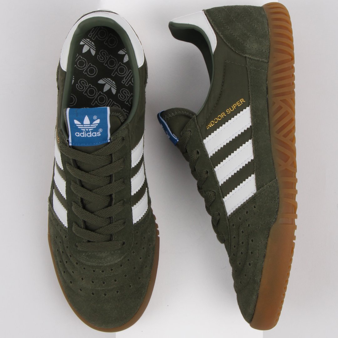 Escandaloso impermeable cesar 80s Casual Classics on Twitter: "A stunning adidas trainer the Indoor Super  in Green white available in sizes 6-11. Now on offer down to just £69.95  Crafted from a soft mix of