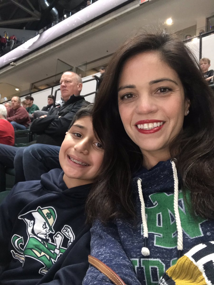 First ND basketball game! Go Irish! ☘️#Crossroadsclassic