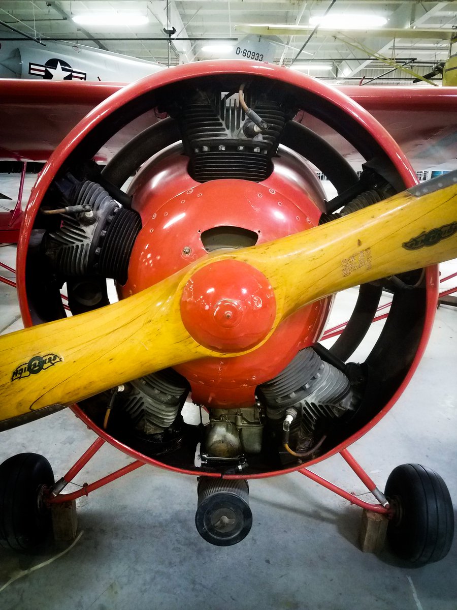 MuseumLiberal's tweet photo. Look! It's our Rearwin Sportster "sporting" the Townsend ring around its engine! https://t.co/bqs1Xviu7i