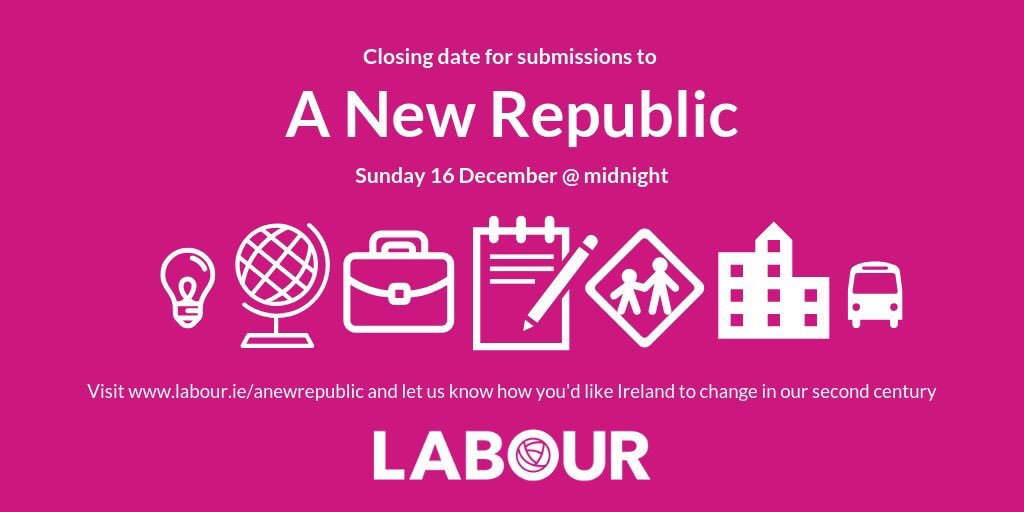 100 years ago our g’parents voting knew the kind of Ireland they wanted. Nationalist, Unionist, socialist, feminist... What do YOU want for Ireland’s future? Last chance to take part in public consultation to rewrite 1919  Democratic Programme #aNewRepublic #Election18 #Votáil100