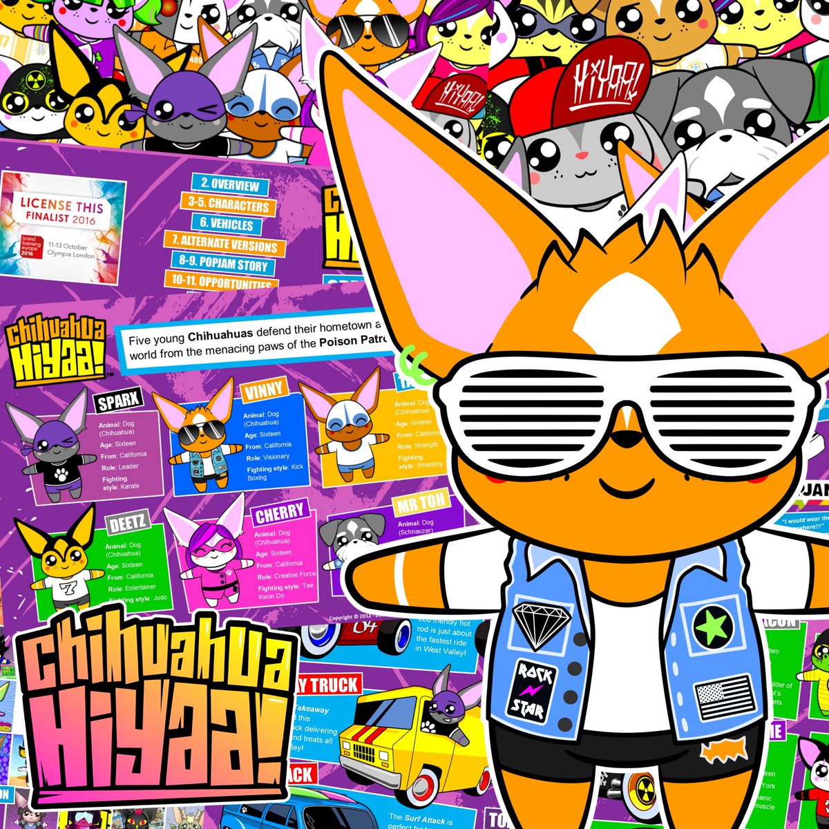ChihuahuaHiyaa's tweet photo. Chihuahua Hiyaa! Unique characters and content. Over 35k followers on PopJam. Former BLE 'License This!' finalist. Looking for a production partner and/or an agent! Pitch Bible and Screenplays available on request! 🔥🔥🔥 #chihuahuahiyaa #kawaii #pawesome #kidsbrand #kids #play https://t.co/Aww6co5C6g
