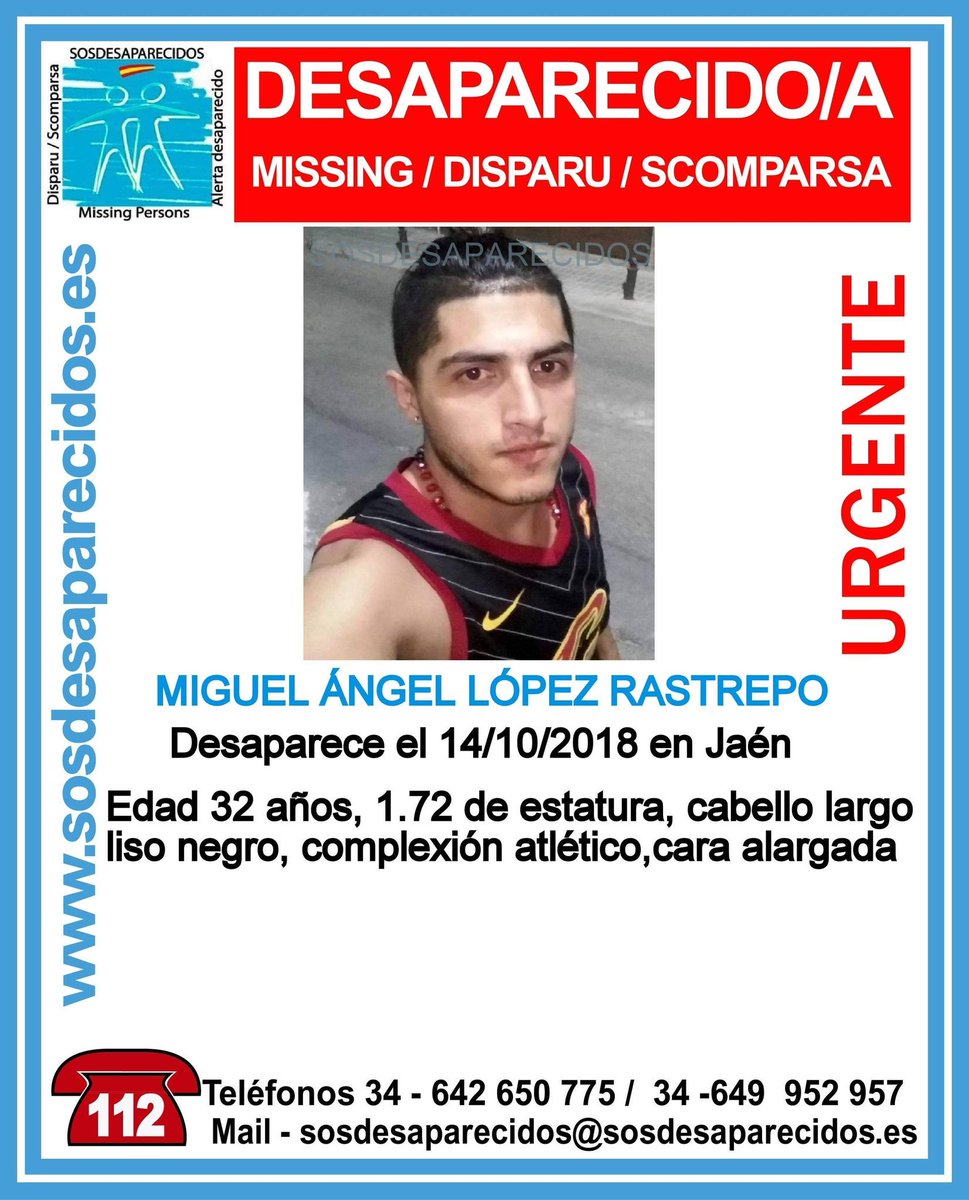 guardiacivil's tweet photo. 🆘#URGENTE ⚠️
Este es Miguel Ángel y ha #desaparecido en #Jaen
Si lo ves llama: 
☎062
☎091
☎112
Colabora, tu RT no cuesta nada y es muy importante https://t.co/mnZGkrPdja