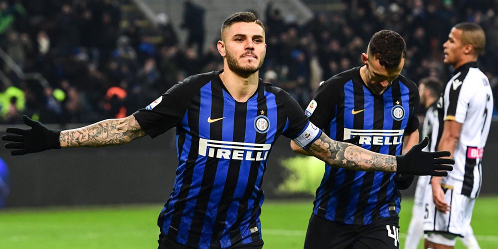 Icardi, celebrando el tanto de la victoria.