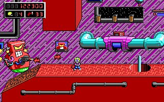 3DRealms's tweet photo. Happy 27th birthday to Dopefish!  Oh yeah, Commander Keen Episode 4 - originally released Dec 15, 1991.  This was the 2nd series of Commander Keen games, "Goodbye Galaxy!". The beloved Dopefish first appeared here (and Robo Red)!

@ThatTomHall @romero @idsoftware @Dopefish https://t.co/DKrCps2dY9