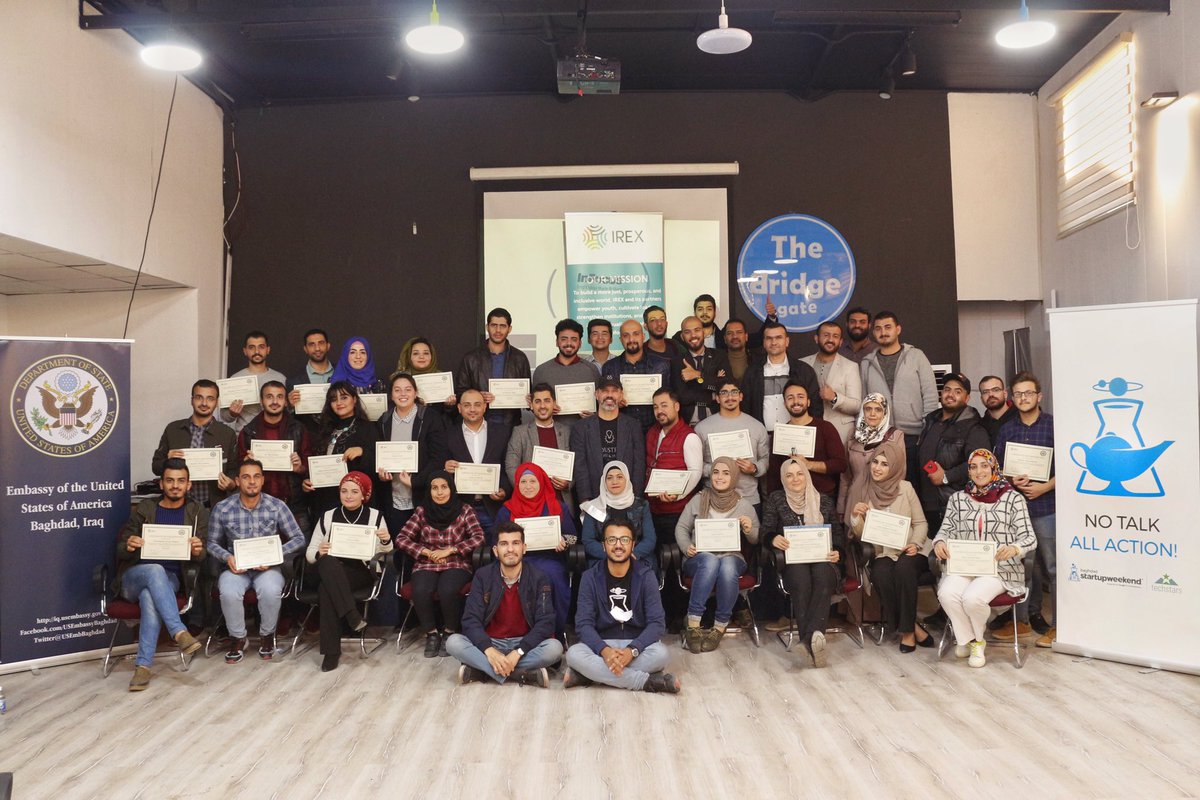 izararee's tweet photo. As part of our commitment to build a better entrepreneurial ecosystem in Iraq, we, @SWBaghdad team, hosted a two days session about entrepreneurship with Prof. John Mueller in collaboration with @USEmbBaghdad and @IREXintl through the Visiting American Professional.
#SWBaghdad https://t.co/gPXmLExN2T