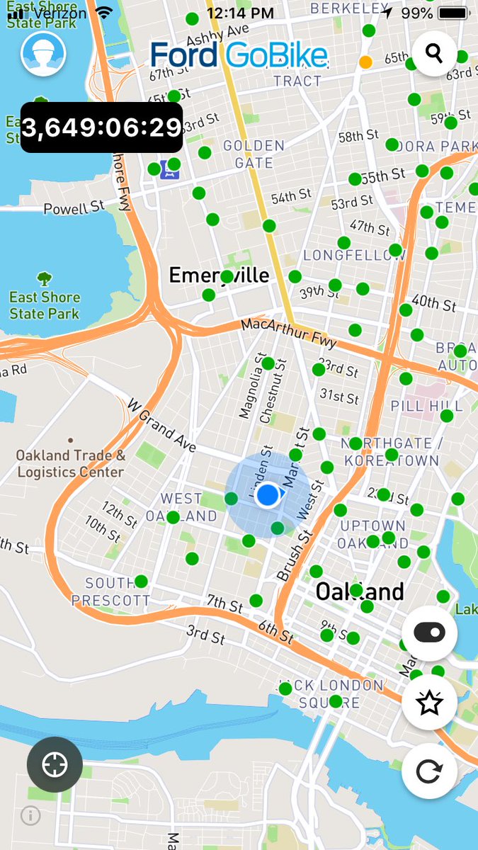 HopeMcKenney's tweet photo. 3,649 hours. Ya, “Looks like I’ve had that Ford GoBike out for awhile...” @FordGoBike you ever going to give me a call back about my stolen bike? #bikinginthebay https://t.co/vJNYsmE22U
