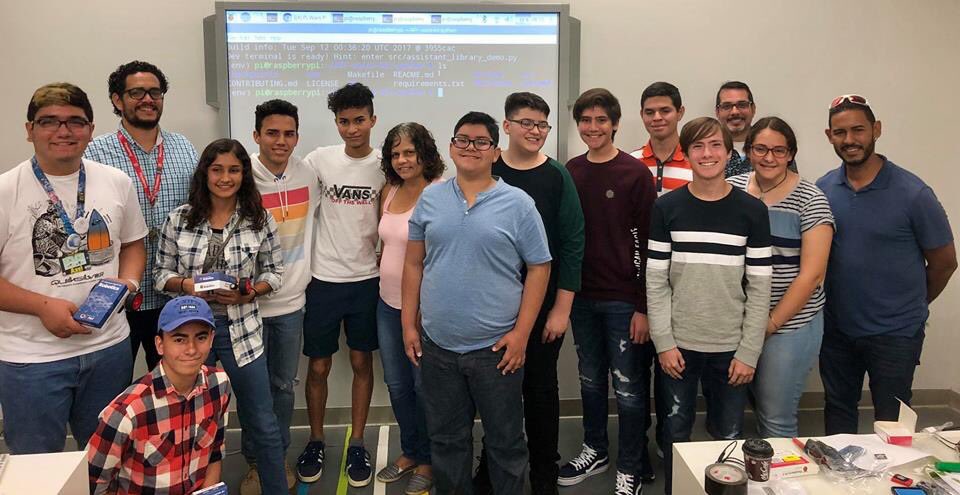 geomarster's tweet photo. Ok guys! @TheMagPi @Raspberry_Pi @MattRichardson @recantha Today we had our 3rd Robotics with Raspberry Pi Workshop! It was a blast! We are going to build a strog commmunity with these kids-teachers and parents Thanks to you!! Soon @PiWarsRobotics #PuertoRico https://t.co/TTT3ASuKnc