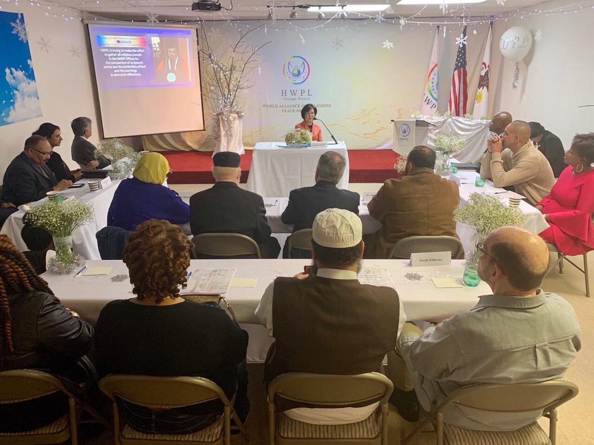 Welcome to #HWPL’s end of the year appreciation event! We are so grateful to have everyone join us.
#HWPLChicago #Peace #Interfaith #PeaceInChicago #TogetherAsOne #WeAreOne #ChicagoEvents #Chicago #PeaceMessenger