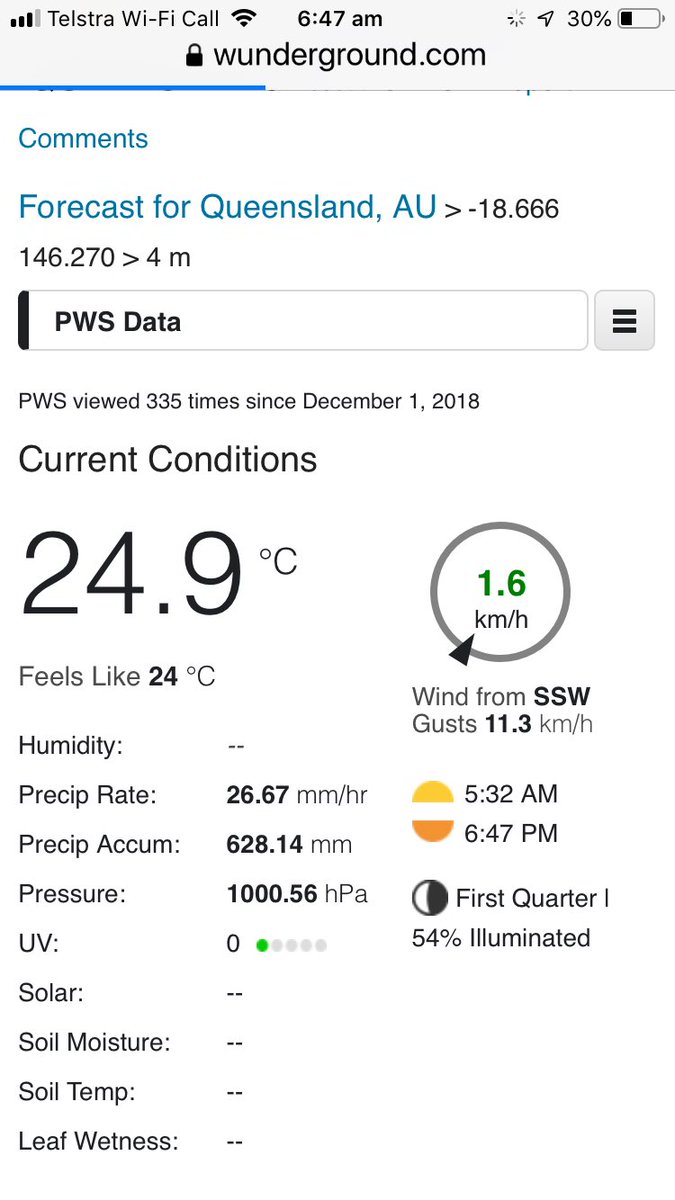 lpisano1's tweet photo. It has been a long time since I’ve seen rain like this. 624 mm between 4pm and 6.50 am. Thanks ex Owen https://t.co/MFHRC87wC5