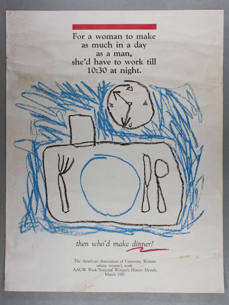 womenslibrary's tweet image. Object 26

Poster by The American Association of University Women, 1987. 

Do you have any memories, emotions or stories you would like to share in response to this object? 

#DecodingInequality