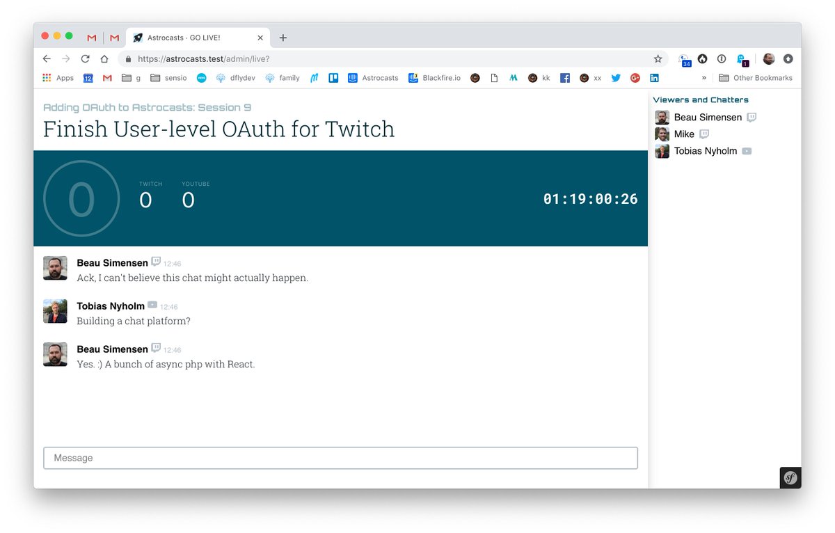 astrocasts's tweet image. Next week should be interesting... #php #reactphp #asyncphp #websockets #javascript #livestream #live