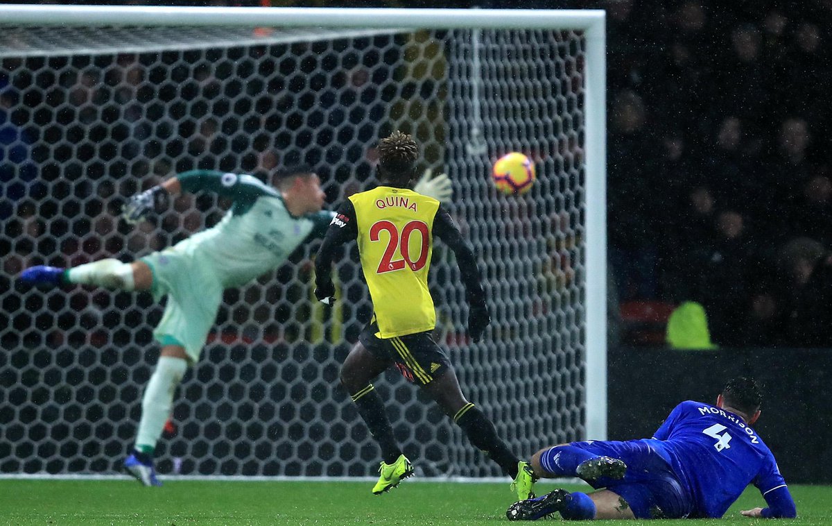At 19 years and 27 days, Domingos Quina is WatfordFC's youngest-ever #PL goalscorer