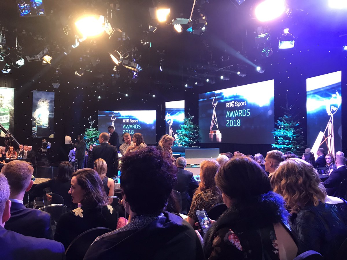 Great to be in the middle of the #rtesportawards. Ireland really did have an awesome year in sport.