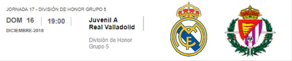 Previa | Real Madrid Juvenil A – Valladolid
http://eternocampeon.net/previa-real-madrid-juvenil-a-valladolid-2 …
Por: @lore13PG
#DivisióndeHonor #LaFábrica #HalaMadrid