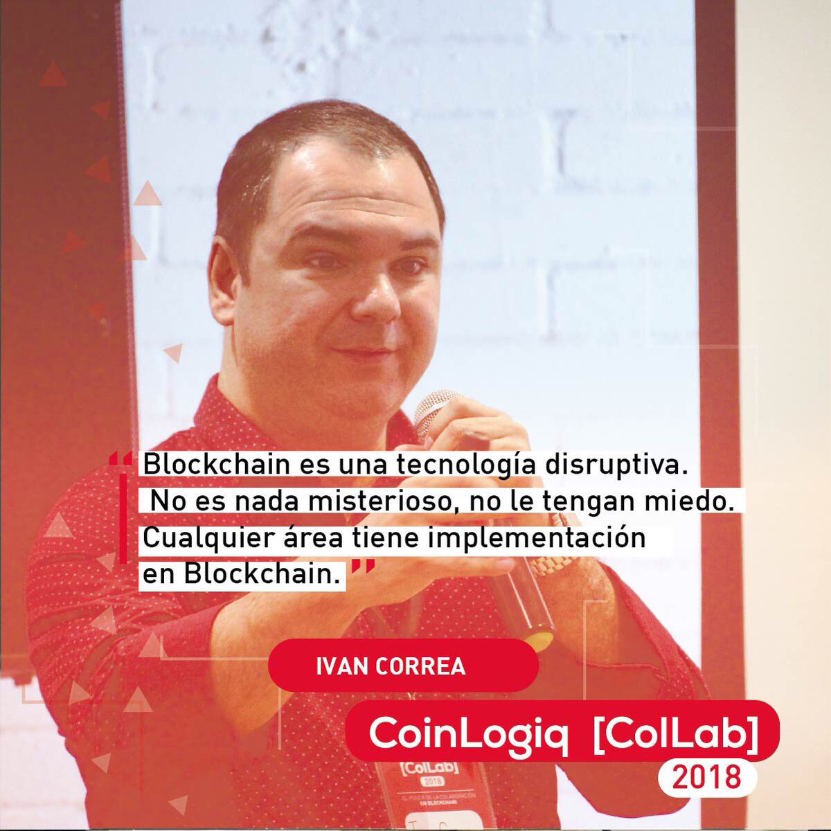 CoinLogiq's tweet photo. No tengas miedo, cualquier área tiene implementación en Blockchain. Excelente charla Ivan🔥 #CoinLogiq #blockchain #cryptocurrency #ColLab2018 #empresario https://t.co/hU8deQJOI2