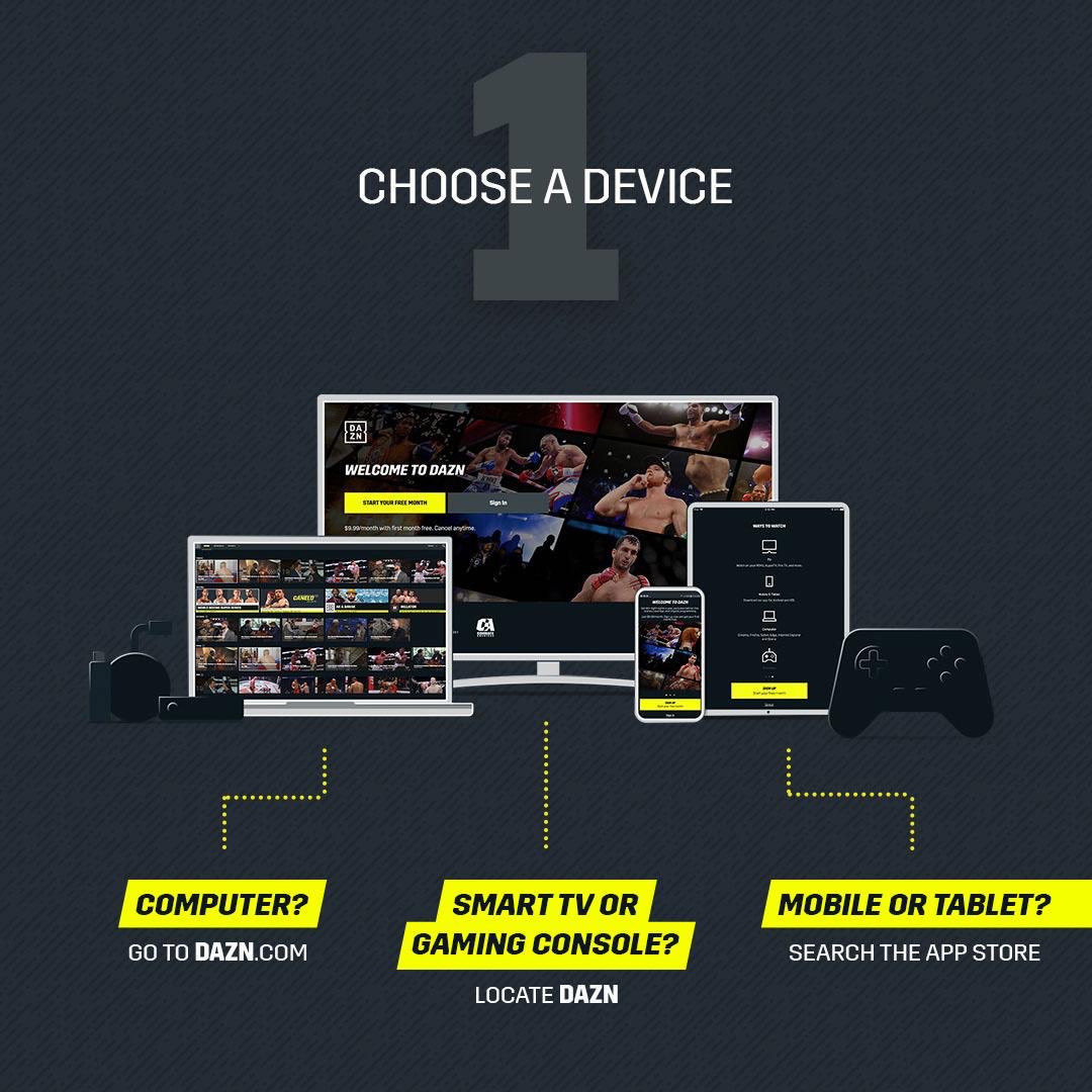 Canelo's tweet photo. 🇲🇽 Sigan estos tres sencillos pasos para ver mi pelea.

🇺🇸 Three easy steps to watch my fight tonight  #CaneloRocky #DoItYourWay 

Download the @DAZN_USA app for free:https://t.co/i6KCeY4gaI https://t.co/bDupn4xMwn