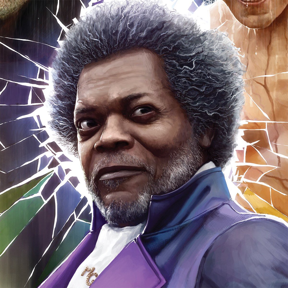 RodrigoBDidier's tweet photo. Painting I’ve made for an exclusive Brazilian poster of @GlassMovie ,created by the amazing @MNightShyamalan. https://t.co/6Y4H4dTaxw