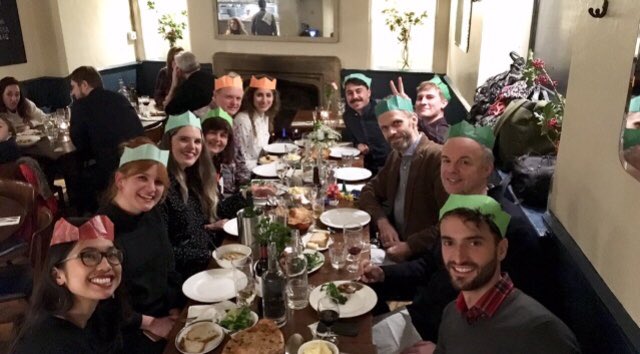 #reFormArchitects had a great meal at our festive get together with <a href="/MF_Architects/">Mark Fairhurst</a> at the @camberwellarms -we won’t need to eat for a week now! Play-doh challenge in our crackers was ‘famous buildings’ 😆