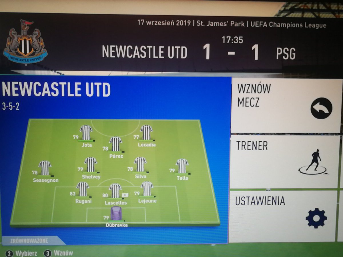 Niemozliwy skład w niemozliwych dla tego zespołu rozgrywkach,ale od tego jest fifa, żeby sobie marzyć xd #nufc #FIFA19