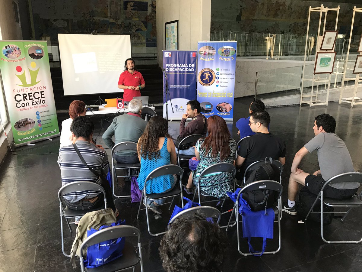 crece_conexito's tweet photo. Charla de Liderazgo con personas en situación de discapacidad visual, gracias a @maquina_club, @LaGranjaMuni, esperamos seguir empoderando a nuestros deportistas y dirigentes @diputadagirardi @cormudep @erikaoliverad @sekeitel https://t.co/ChBxnZmdEu