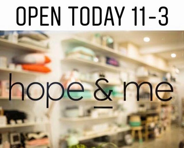 We’re doing it again today, open 11-3. Just 9 shopping days left before the big guy in the red suit arrives! #bigguy #red #santa #gifts #christmas #hopeandme