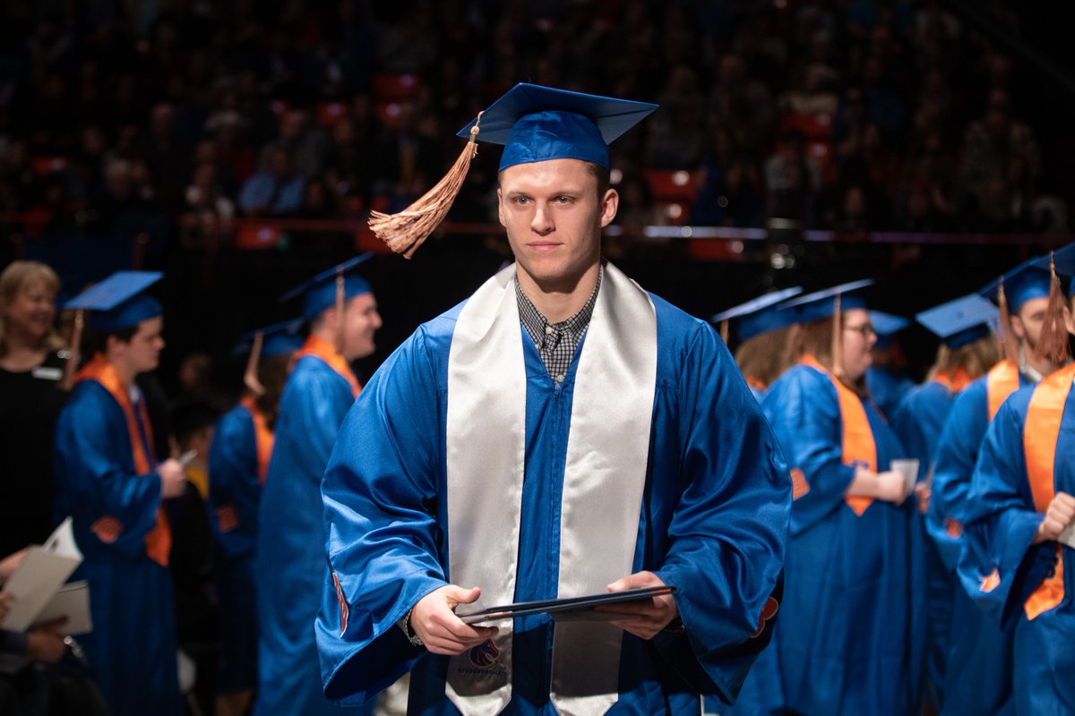 Boise State University on Twitter: "Congratulations Broncos! #BoiseState  celebrated its 103rd commencement on Dec. 15, honoring its summer and fall  graduates with a traditional ceremony and bestowing a Silver Medallion, the  university's