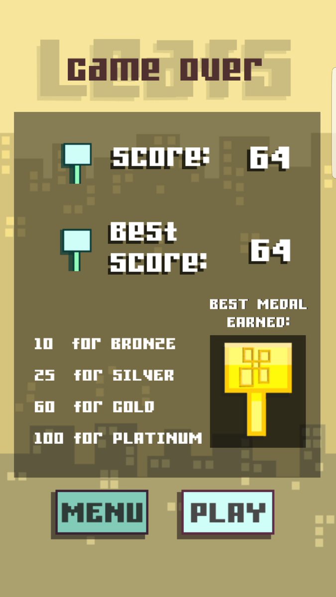 UansaS's tweet image. For the life of me, I can&apos;t beat my high score of 64 in my own game! This is the closest I&apos;ve gotten.

#frustration #mobilegame #leafsgame #casualgame #highscore #highscoregamer
