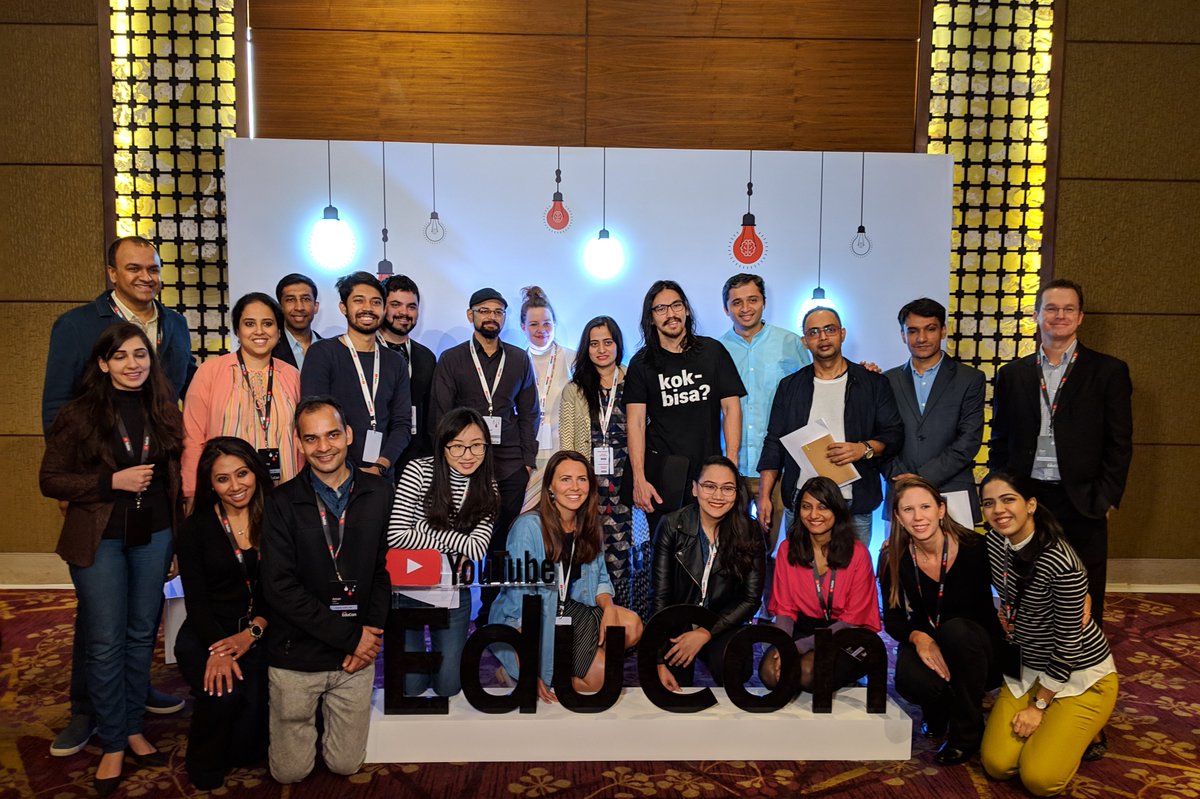 Thanks to everyone who participated in India's first #YouTubeEduCon today! We're celebrating the creators who help millions across the globe learn something new every day. Check out @YouTubeIndia for more quotes and photos from the event. #YouTubeLearning
