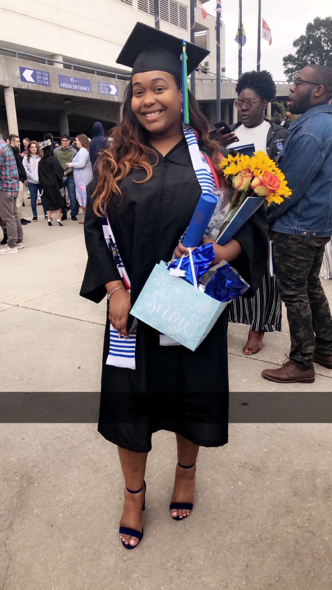 Congratulations to our very own Soror Khoraly Bernard for graduating with her bachelor's degree today! We are so proud #NuEtaSayWhat #FINERThings