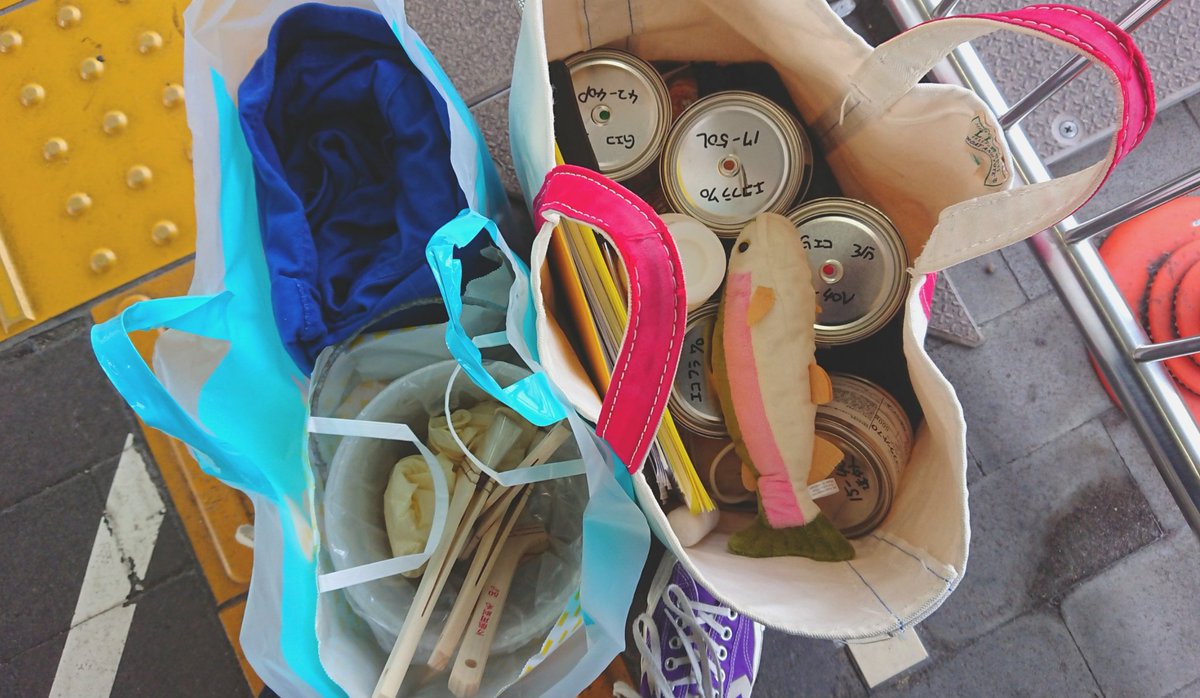 ペンキ達重すぎて
指ちぎれるかと思った～