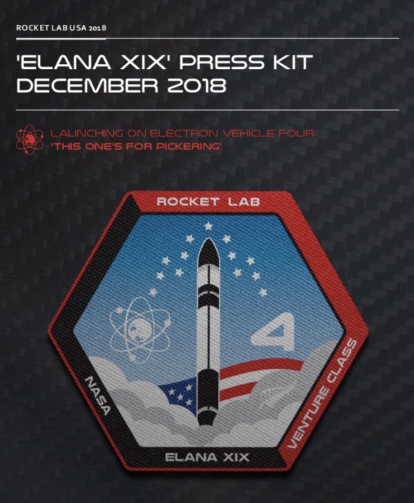 genejm29's tweet image. Via .@RocketLab - Press Kit (PDF) for the #Elana19 Satellite 🛰 Launch attempt by RocketLab for .@NASA | #ThisOnesForPickering | rocketlabusa.com/assets/Uploads…