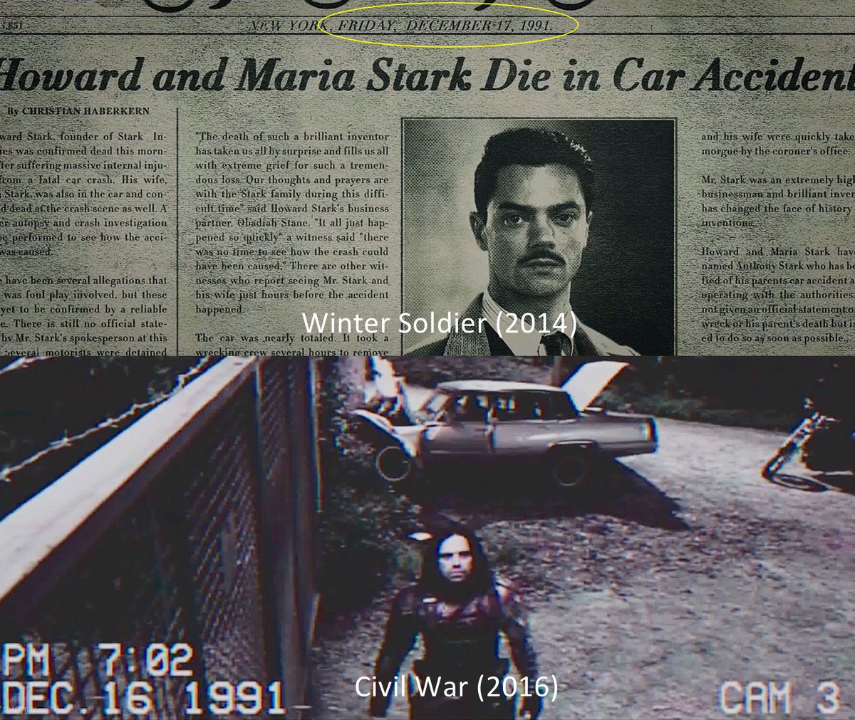hopelessrdj's tweet photo. mission report december 16th 1991. Tony's Stark parents died 27 years ago today. https://t.co/IdgbWjr8G3