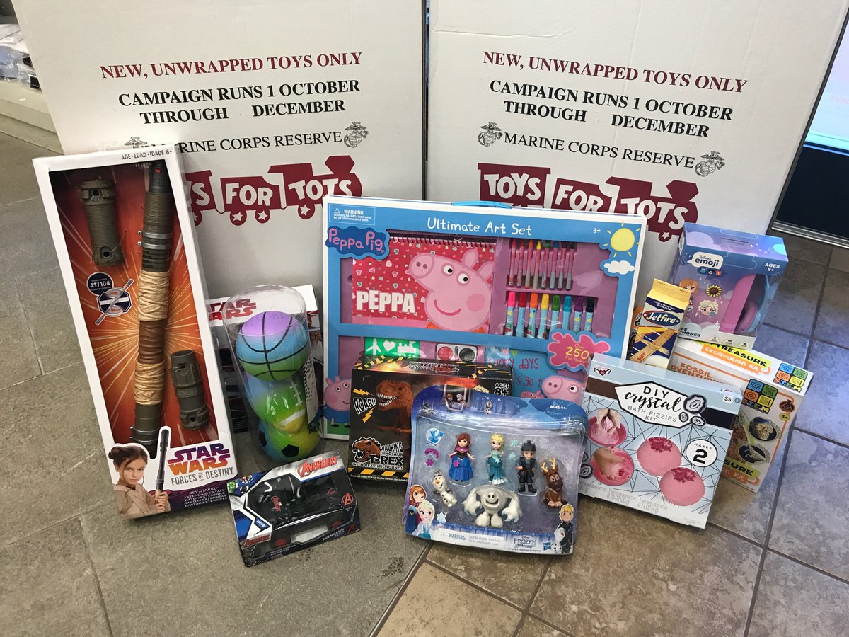 RemonsClothier's tweet photo. Congratulations, Birmingham! You've ensured #Christmas morning will be better for so many kids thanks to your generous donations to @ToysForTots_USA. Wake up on #ChristmasMorning knowing that children all over are happily ripping through the paper to uncover the toys you donated. https://t.co/WXF1rQHKKD