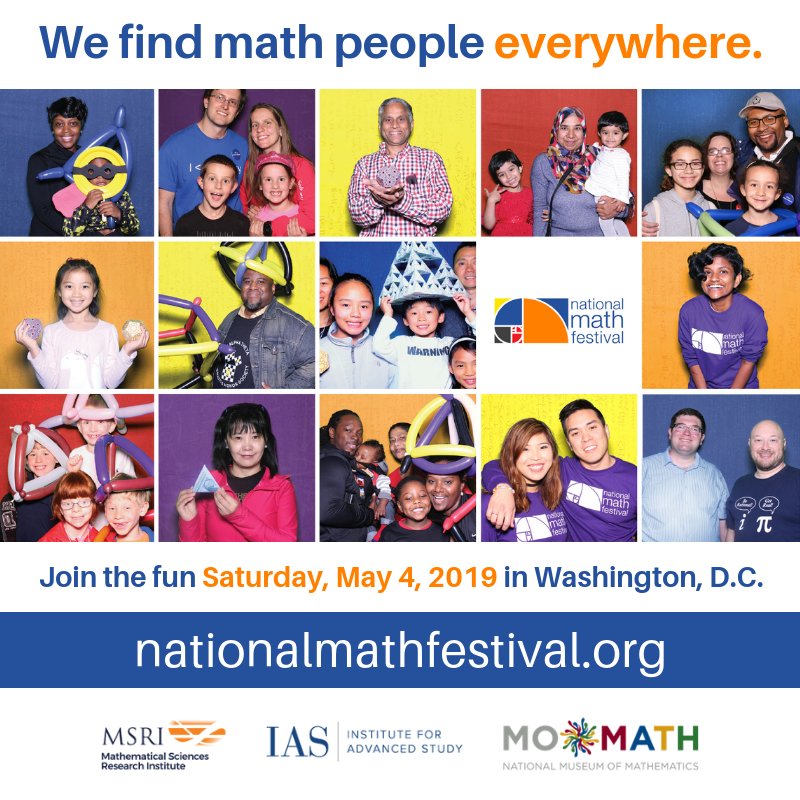NCTM (@nctm) on Twitter photo See the lineup of amazing <a href="/NatMathFestival/">National Math Festival</a> presentations and activities at bit.ly/2xRWZtc and see you in Washington, D.C. on Saturday, May 4th! ow.ly/GsvQ30mVS1v See the lineup of amazing <a href="/NatMathFestival/">National Math Festival</a> presentations and activities at bit.ly/2xRWZtc and see you in Washington, D.C. on Saturday, May 4th! ow.ly/GsvQ30mVS1v