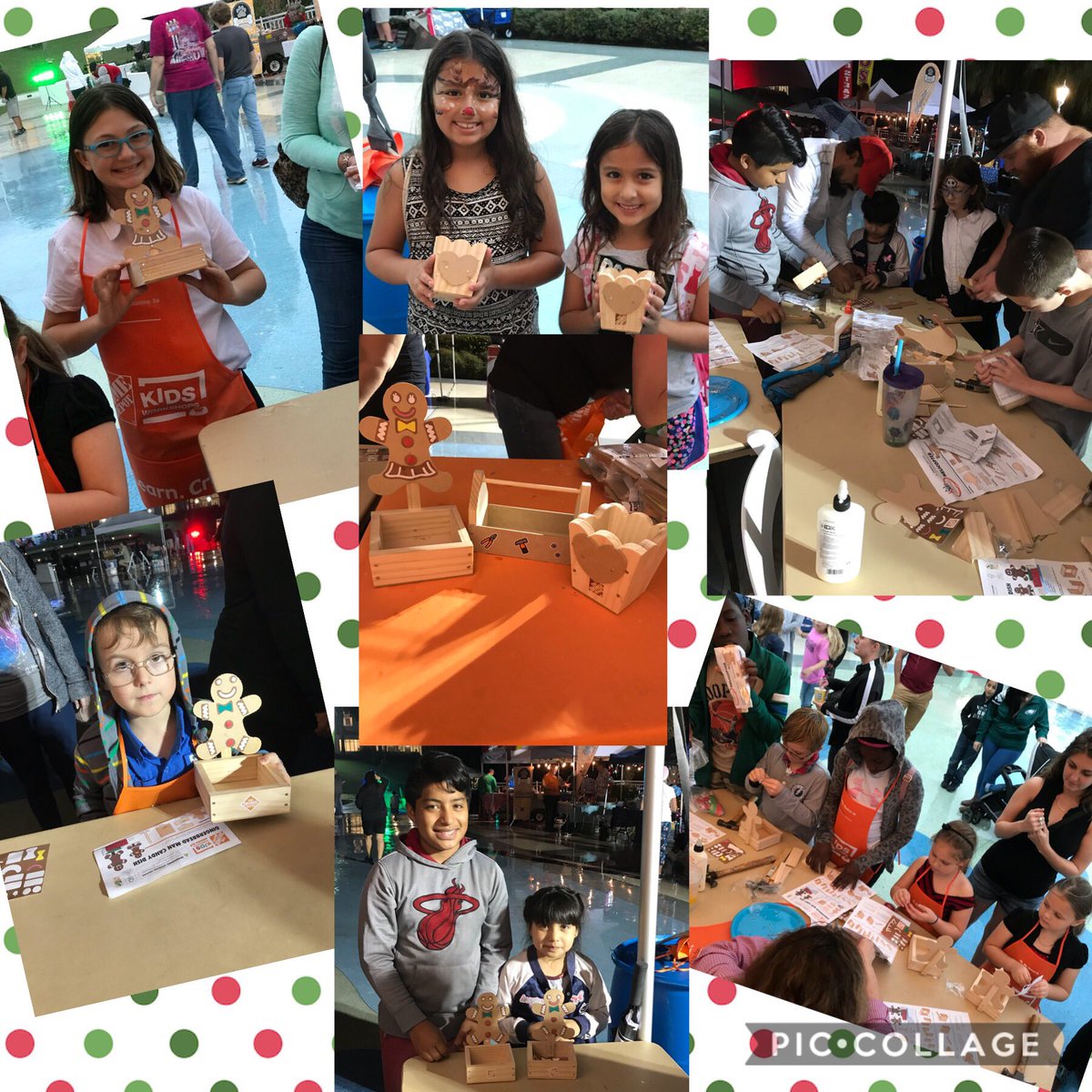 KayC1723's tweet photo. Home Depot Kid’s Workshop was a success at the Martin County WinterFest. Lots of different crafts and the kids did such a great job! #hd6314 loves the kids! Thanks #221 for helping out! @supat213 @SueC0221 @Samantha_6314 @StayCeeBeeTHD https://t.co/LSuicALcX2
