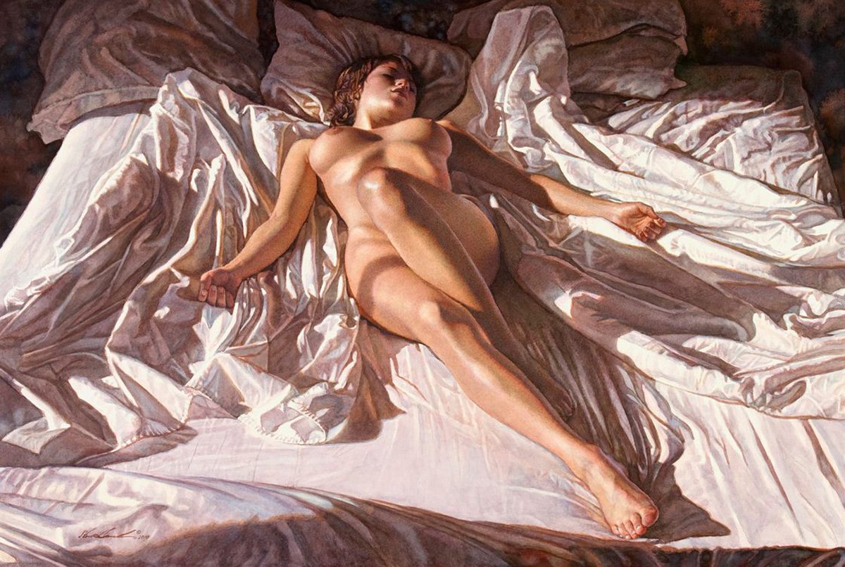 Like an Angel.
Watercolor by American artist Steve Hanks (1949-2015)