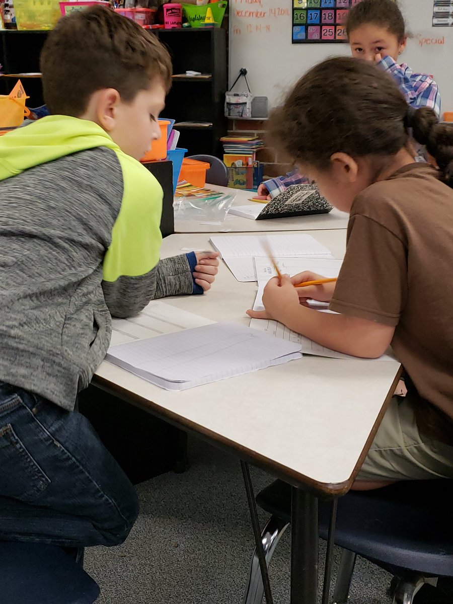 MrsLaPlatney's tweet photo. Working hard in ELA stations 5 days before winter break. They finished all of their tests early and asked for fun time, so stations it is! We had a blast on Friday! Here's to one more work week in 2018! @WES_Admin #elastations #2ndgradeteacher #westsidetigers #learningisfun https://t.co/pVJDujj7JB