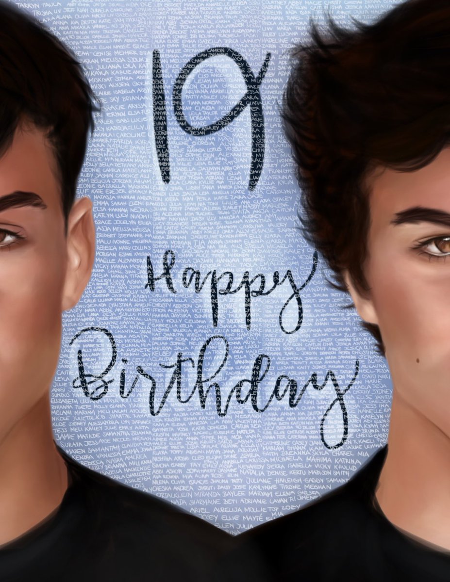 artsoph__'s tweet image. happy 19th birthday @EthanDolan and @GraysonDolan &amp;lt;3
I love you guys and thank you for everything ♡

I asked some people if they wanted to be a part of this drawing, so also happy birthday from the people I put in the background ♥