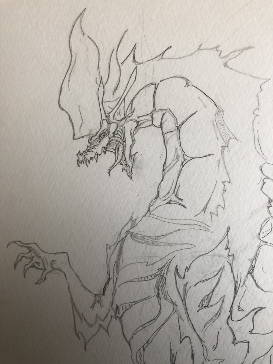 あの頃はとにかくドラゴンとか沢山描いてたな 