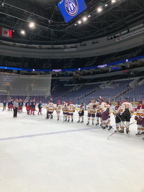 DESMETHOCKEYSTL's tweet photo. Great experience for the JVD buckets today @Enterprise_Cntr . Pickup the 3-0 W.
#thefuture 
#letsgohere https://t.co/sPWP12mr0X