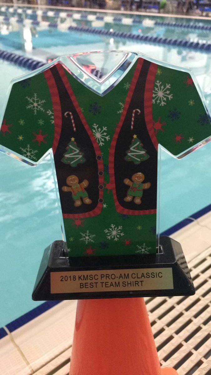 KMSCProAm's tweet photo. It’s time for the 2018 #TeamShirtChallenge! We’ll begin posting different team shirts from the meet. Like, comment and share the post with your favorite shirt on Facebook and Twitter. Winner takes home this trophy! #2018KMSCProAm https://t.co/9QU8UiD5e8