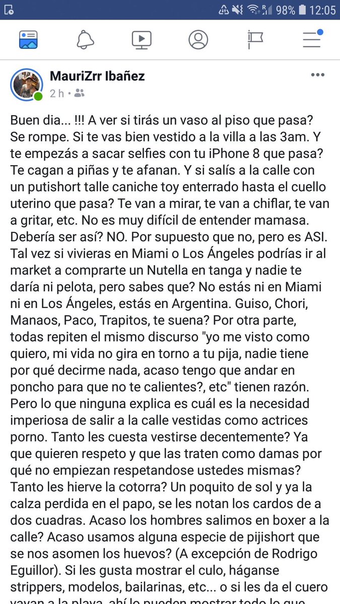 EscrachoBSSO's tweet photo. Un machito queriendo justificar el acoso https://t.co/FuoPpN3j19