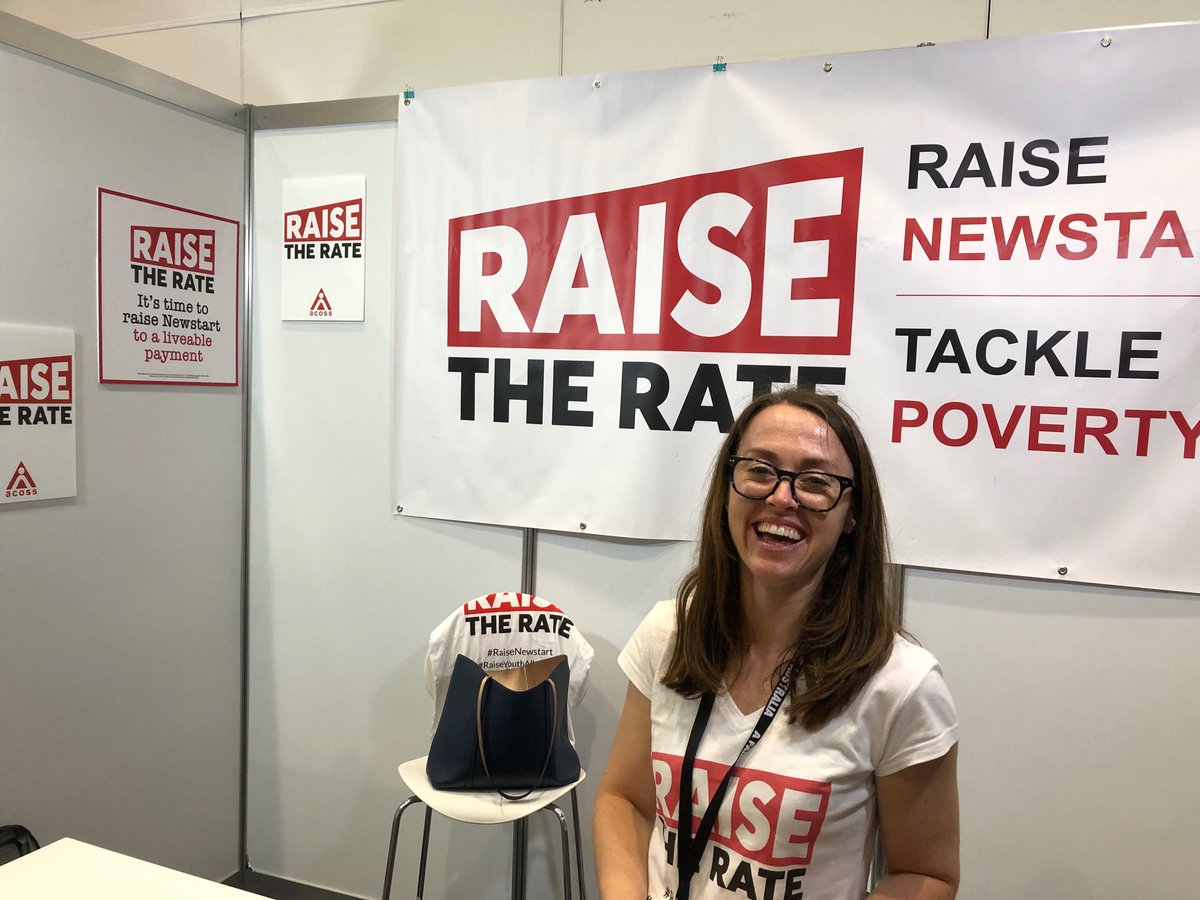 cassandragoldie's tweet image. The wonderful Charmaine Crowe, ACOSS Social Security Expert, at #LabConf18 #raisetherate