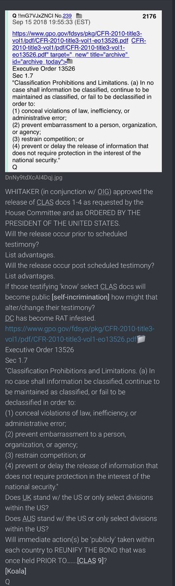 Q427 Why is the ‘i' missing?Q441 Future news will unlock more of the message. Missing [i]Q2501 Will immediate action(s) be 'publicly' taken within each country to REUNIFY THE BOND that was once held PRIOR TO…….[CLAS 9]?[]9 = i. Missing i. Illuminati? @POTUS  #QAnon  #QArmy