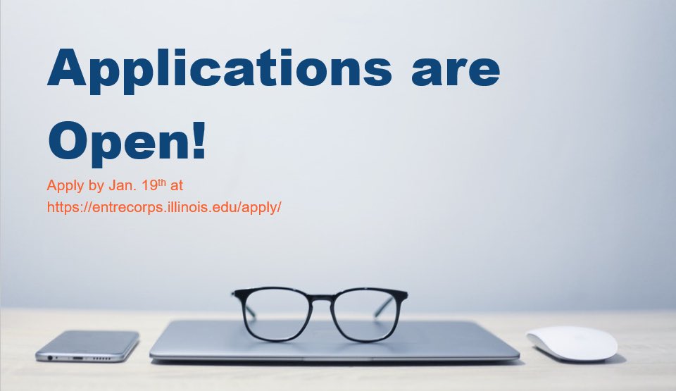 EntreCORPS_'s tweet photo. EntreCORPS Spring ’19 Applications are Open!

EntreCORPS is the University's premiere consulting organization for startups. We are always looking for bright new consultants interested in solving real-world problems.

Apply now at https://t.co/NmXpkUgbca https://t.co/tLeWtUGcTu
