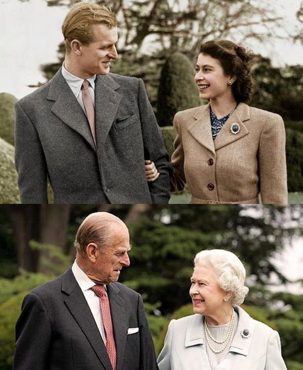 HistoryPicNews's tweet photo. Queen Elizabeth and Prince Phillip, married since 1947. https://t.co/rQTrXXzFRa