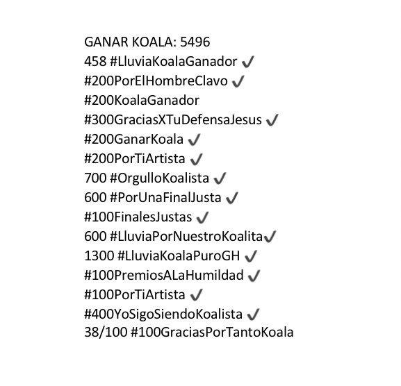 RecuentosGH's tweet photo. ☎️ RECUENTO A LAS 3:00 ☎️
▶️ GANAR MIRIAM: 25242 (56,7%)
#100PollosCaducados
▶️ GANAR SUSO: 13834 (31%)
#300finales
▶️ GANAR KOALA: 5496 (12,3%)
#100GraciasPorTantoKoala https://t.co/pZlrKiTBND