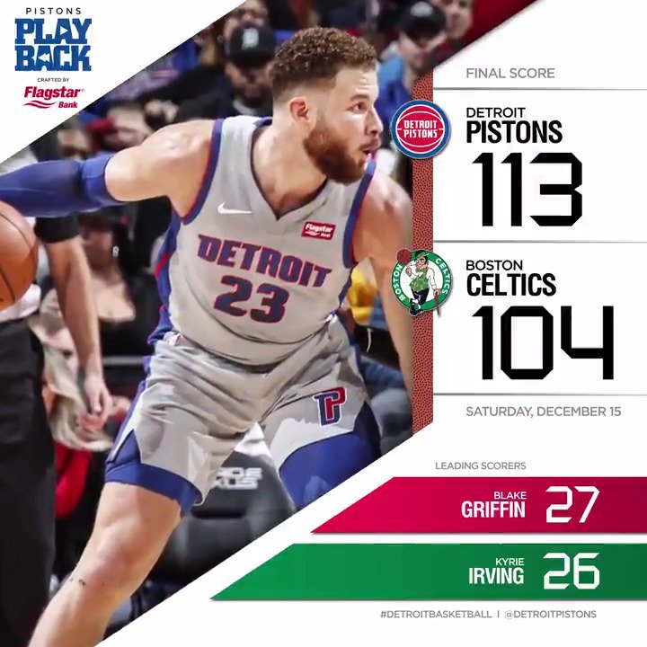 Got the W.  Your #Pistons Playback final crafted by @Flagstar. #DetroitBasketball https://t.co/Mdl4CjHzHr