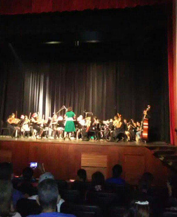 Concierto de cierre de la escuela de música núcleo CICPC Lara en el teatro Juares con la inauguración de la orquesta infantil comisario Juan Carmona
