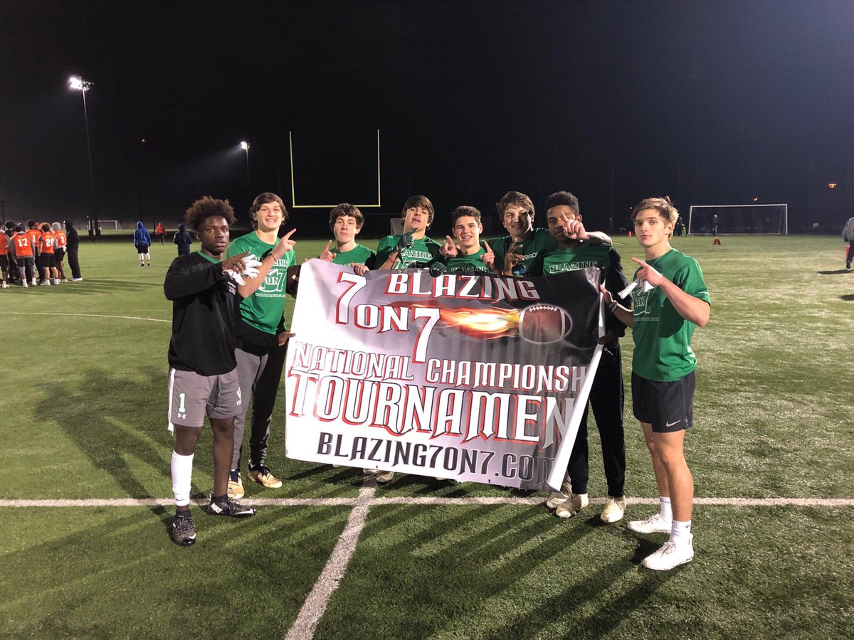 BigDubFootball's tweet photo. What do the Warriors do a day after winning the State Championship? WIN the @Blazing7on7 #BelkBowl 7 on 7 Tournament 🏆💪🏽🏈 #NoDaysOff https://t.co/iiWSnM5qOy